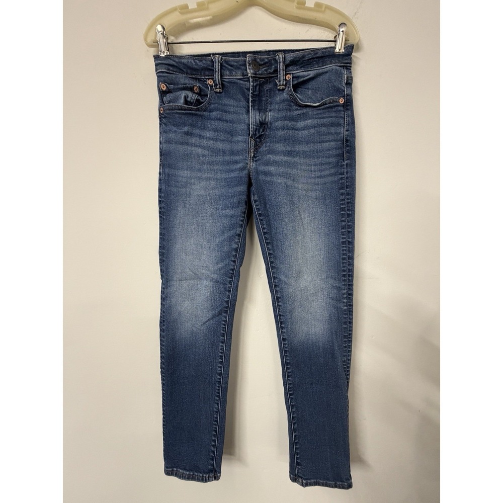 American Eagle Next Level Flex Mens Skinny Jeans 29x29 (Tagged 29x30)‎ Med Wash